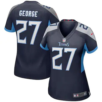 womens nike eddie george navy tennessee titans game retired